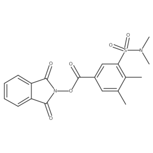 1,3-dioxo-2,3-dihydro-1H-isoindol-2-yl 3-(dimethylsulfamoyl)-4,5-dimethylbenzoate结构式