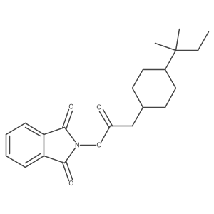 1,3-dioxo-2,3-dihydro-1H-isoindol-2-yl 2-[4-(2-methylbutan-2-yl)cyclohexyl]acetate结构式