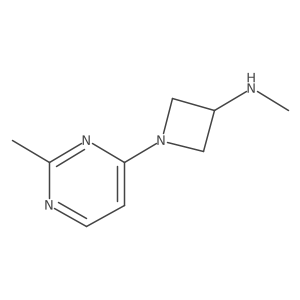 N-methyl-1-(2-methylpyrimidin-4-yl)azetidin-3-amine结构式