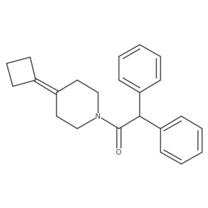 1-(4-Cyclobutylidenepiperidin-1-yl)-2,2-diphenylethan-1-one结构式