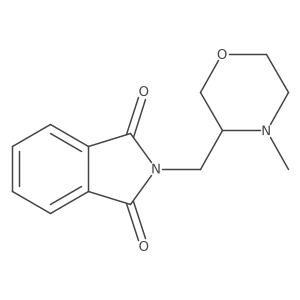 (R)-2-(4-Methyl-morpholin-3-ylmethyl)-isoindole-1,3-dione Structure