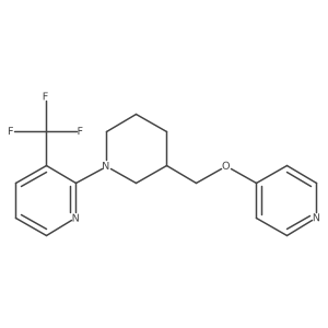 2-{3-[(Pyridin-4-yloxy)methyl]piperidin-1-yl}-3-(trifluoromethyl)pyridine Structure