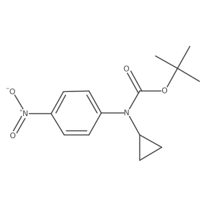 tert-butyl N-cyclopropyl-N-(4-nitrophenyl)carbamate结构式