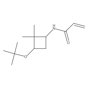 N-[2,2-Dimethyl-3-[(2-methylpropan-2-yl)oxy]cyclobutyl]prop-2-enamide结构式