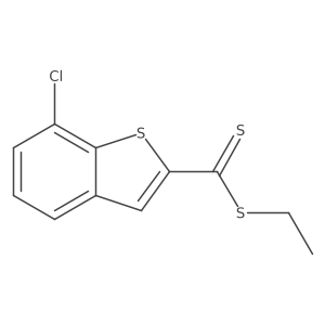 Ethyl 7-chlorobenzo[b]thiophene-2-carbodithioate结构式