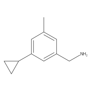 1-(3-Cyclopropyl-5-methylphenyl)methanamine结构式