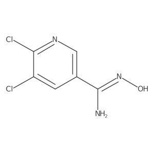 5,6-Dichloro-N-hydroxy-3-pyridinecarboximidamide Structure