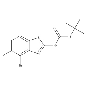 tert-Butyl (4-bromo-5-methylbenzo[d]thiazol-2-yl)carbamate Structure