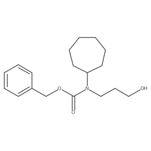 benzyl N-cycloheptyl-N-(3-hydroxypropyl)carbamate Structure