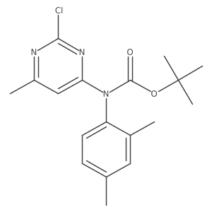 tert-butyl N-(2-chloro-6-methylpyrimidin-4-yl)-N-(2,4-dimethylphenyl)carbamate Structure