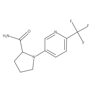 1-[6-(Trifluoromethyl)pyridin-3-yl]pyrrolidine-2-carboxamide结构式