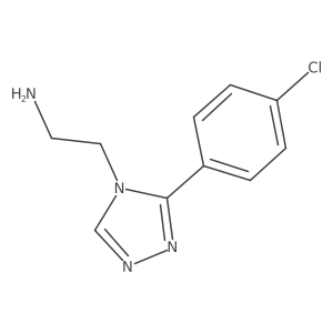 2-(3-(4-Chlorophenyl)-4H-1,2,4-triazol-4-yl)ethan-1-amine结构式