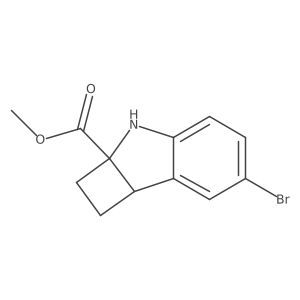 methyl 6-bromo-1H,2H,2aH,3H,7bH-cyclobuta[b]indole-2a-carboxylate Structure