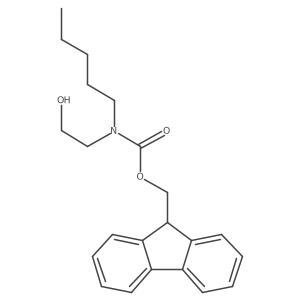 (9H-fluoren-9-yl)methyl N-(2-hydroxyethyl)-N-pentylcarbamate Structure