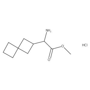 Methyl 2-amino-2-{spiro[3.3]heptan-2-yl}acetate hydrochloride Structure