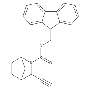 (9H-fluoren-9-yl)methyl (1R,3S,4S)-3-ethynyl-2-azabicyclo[2.2.1]heptane-2-carboxylate结构式