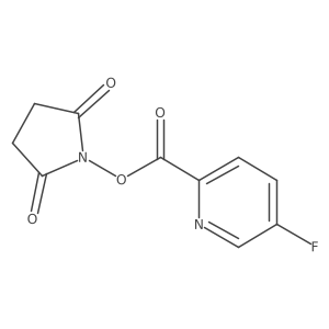5-Fluoro-pyridine-2-carboxylic acid 2,5-dioxo-pyrrolidin-1-yl ester Structure