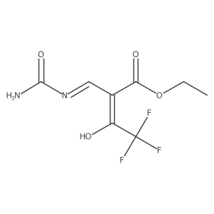 Ethyl 4,4,4-trifluoro-3-oxo-2-(ureidomethylene)butanoate结构式