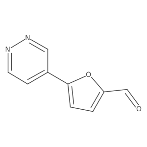 5-Pyridazin-4-ylfuran-2-carbaldehyde结构式