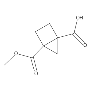 4-(Methoxycarbonyl)bicyclo[2.1.0]pentane-1-carboxylic acid结构式