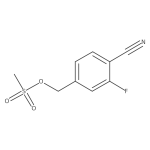 4-Cyano-3-fluorobenzyl methanesulfonate结构式