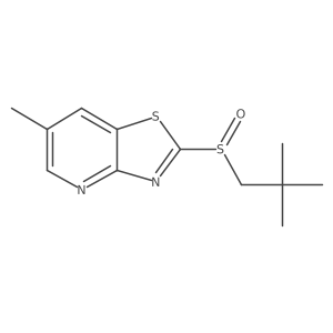 Thiazolo[4,5-b]pyridine,2-[(2,2-dimethylpropyl)sulfinyl]-6-methyl- Structure