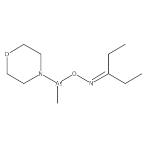 3-Pentanone, O-(methyl-4-morpholinylarsinyl)oxime结构式