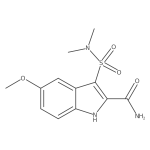 3-[(Dimethylamino)sulfonyl]-5-methoxy-1H-indole-2-carboxamide Structure