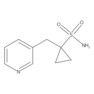 1-(Pyridin-3-ylmethyl)cyclopropane-1-sulfonamide Structure