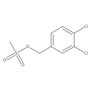 3,4-Dichlorobenzyl methanesulfonate Structure