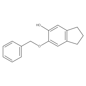 2,3-Dihydro-6-(phenylmethoxy)-1H-inden-5-ol Structure