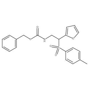 Benzyl (2-(furan-2-yl)-2-tosylethyl)carbamate结构式