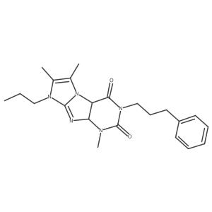 4,7,8-Trimethyl-2-(3-phenylpropyl)-6-propyl-4a,9a-dihydropurino[7,8-a]imidazole-1,3-dione Structure