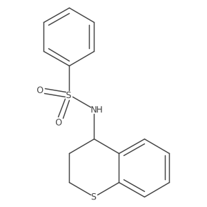 N-(3,4-dihydro-2H-thiochromen-4-yl)benzenesulfonamide Structure