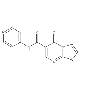 2-methyl-5-oxo-N-(pyridin-4-yl)-5H-thiazolo[3,2-a]pyrimidine-6-carboxamide Structure