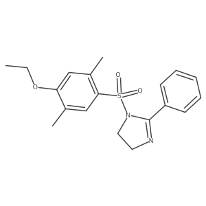 1-((4-ethoxy-2,5-dimethylphenyl)sulfonyl)-2-phenyl-4,5-dihydro-1H-imidazole结构式