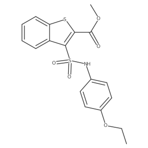Methyl 3-[(4-ethoxyphenyl)sulfamoyl]-1-benzothiophene-2-carboxylate Structure