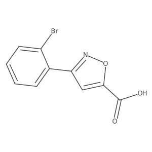 3-(2-Bromophenyl)isoxazole-5-carboxylic acid Structure