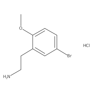 2-(5-Bromo-2-methoxyphenyl)ethan-1-amine hydrochloride结构式