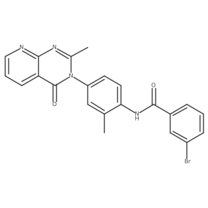 3-bromo-N-(2-methyl-4-{2-methyl-4-oxo-3H,4H-pyrido[2,3-d]pyrimidin-3-yl}phenyl)benzamide Structure