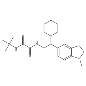 N1-(tert-butyl)-N2-(2-(1-methylindolin-5-yl)-2-(piperidin-1-yl)ethyl)oxalamide Structure