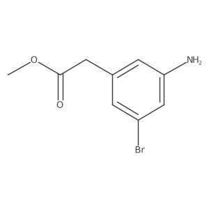 Methyl 2-(3-amino-5-bromophenyl)acetate Structure