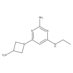 6-(3-Amino-1-azetidinyl)-N4-ethyl-2,4-pyrimidinediamine结构式