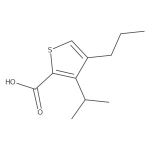 3-Isopropyl-4-propylthiophene-2-carboxylic acid结构式