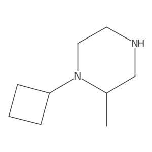 1-Cyclobutyl-2-methylpiperazine Structure
