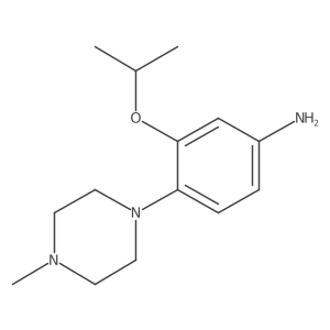 [3-Isopropoxy-4-(4-methylpiperazin-1-yl)phenyl]amine结构式