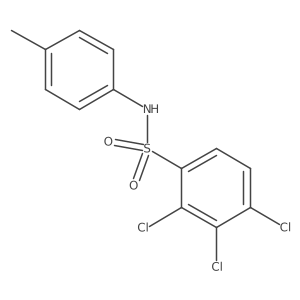 2,3,4-trichloro-N-(4-methylphenyl)benzene-1-sulfonamide Structure