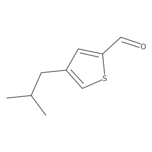 4-Isobutylthiophene-2-carbaldehyde结构式
