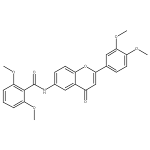 N-(2-(3,4-dimethoxyphenyl)-4-oxo-4H-chromen-6-yl)-2,6-dimethoxybenzamide结构式
