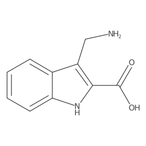 3-(aminomethyl)-1H-indole-2-carboxylic acid Structure